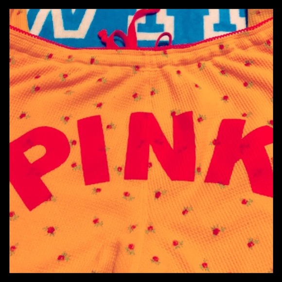 💕ⓅⒾⓃⓀ ⓋⓈ VINTAGE Exclusive Of Trims Sleep Pants💕 - Picture 5 of 8